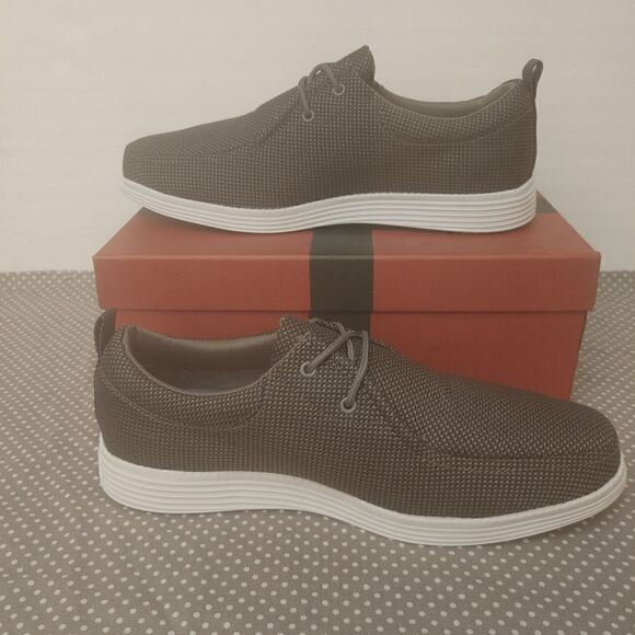 MEN'S AMALI DANIEL 2 GRAY LOW TOP CASUAL MOC TOE SNEAKER. - Picture 2 of 8